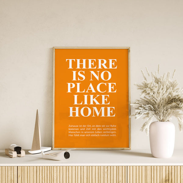 Eingang Deko – No Place Like Home Poster – Flur Inspiration