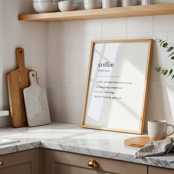 Küche Inspiration – Kaffee Poster – Küche Bilder