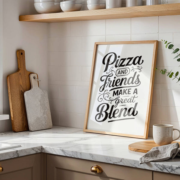 Küche Design – Pizza Poster – Küche Inspiration