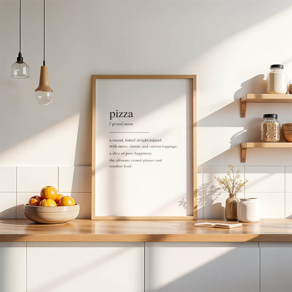 Küche Einrichtung – Pizza Poster – Esszimmer Deko