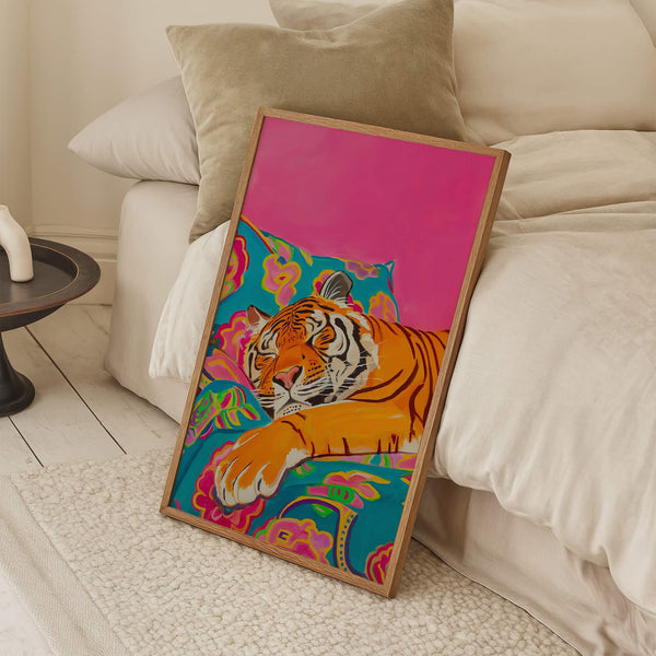 Tiger Poster – Moderne Kunst – Schlafzimmer Deko