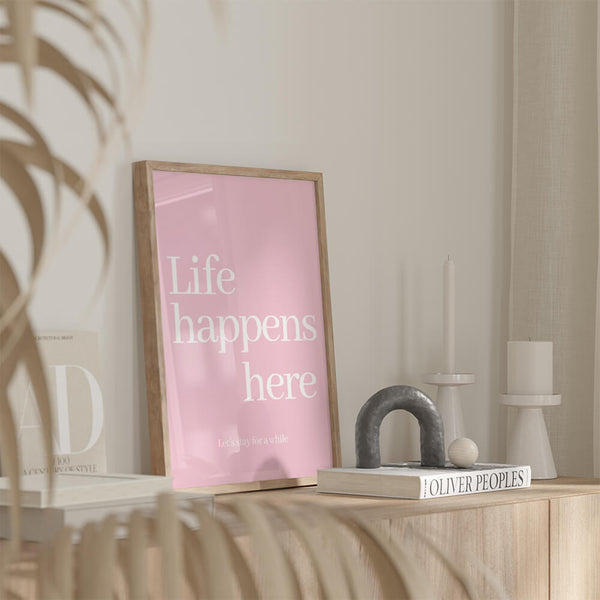 Wohnzimmer Deko – Typografie Poster – Wohnzimmer Wandgestaltung