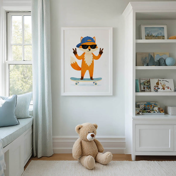 Kinderzimmer Ideen – Tiermotiv Poster – Babyzimmer Bild