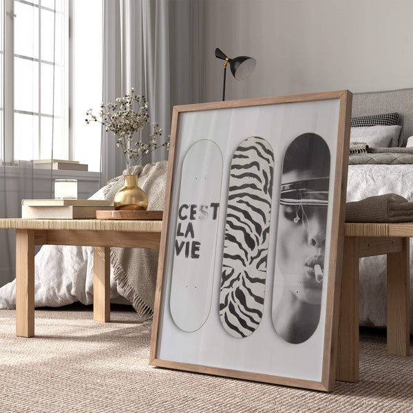 Skateboard Poster – Minimalistische Deko – Modern wohnen