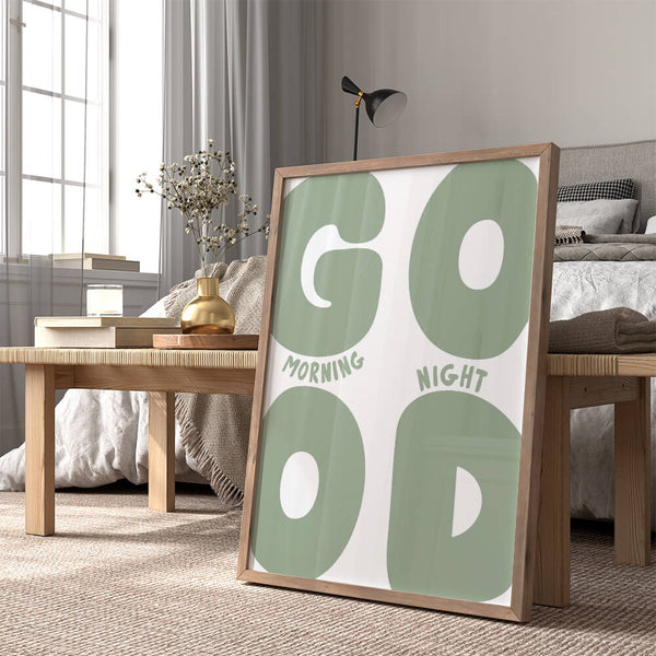 Gute Nacht Wandbild – Modernes Design – Schlafzimmer Inspiration