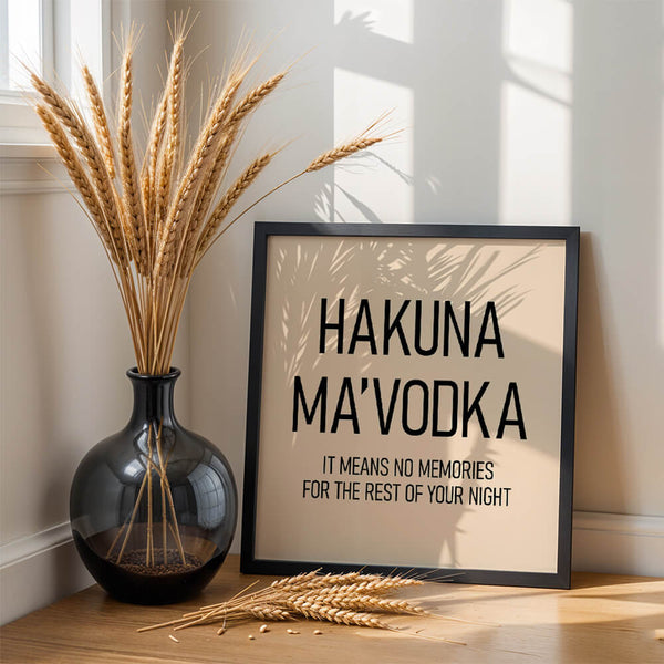 Küchenposter – Trinkspruch Bild – Bar Poster