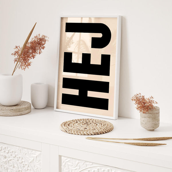 Flur Deko – Hej Poster – Eingang Inspiration
