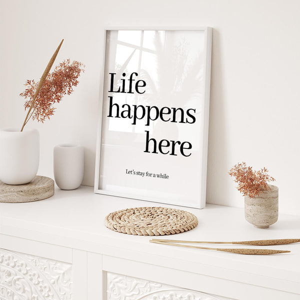 Wohnzimmer Bilder – Typografie Poster – Wohnzimmer Inspiration