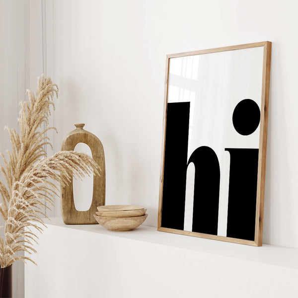 Hi Poster – Willkommen Bilder – Flur Wandgestaltung