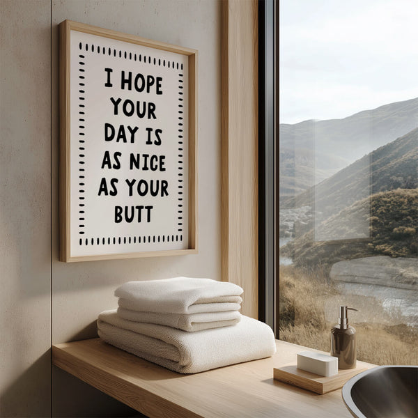 Badezimmer Poster – WC Bild – Badezimmer Deko