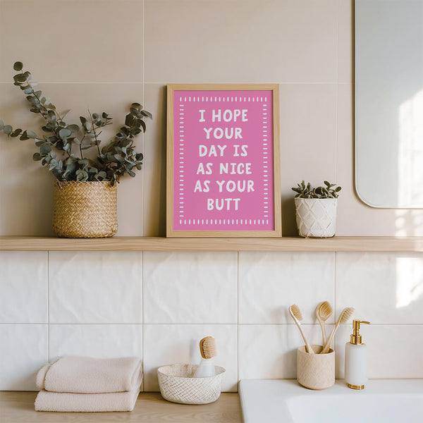 Badezimmer Poster – WC Bild – Badezimmer Design