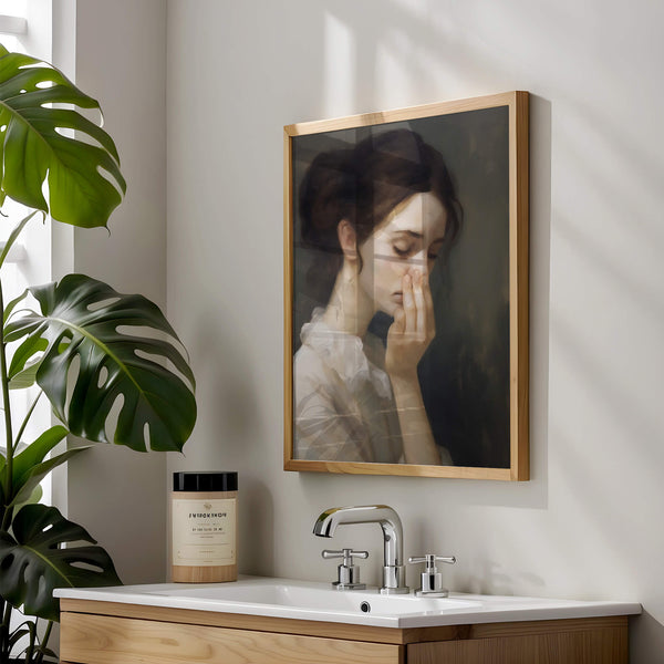 Modernes Badezimmer Poster – Stilvolle Kunst Deko – Witzige Wandkunst
