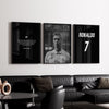 Cristiano Ronaldo Fußball Poster – Fußball Wanddeko