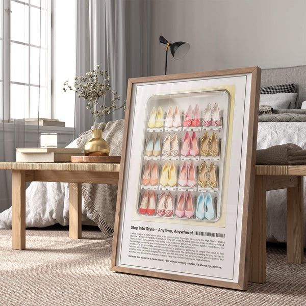 Mode Wanddeko – Perfekte Deko – Heels Machine Poster