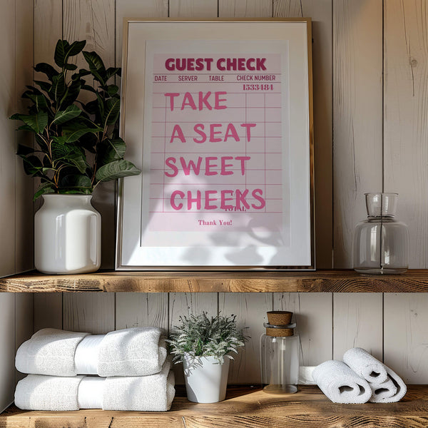 Bathroom wall art – Funny decor – Humorous wall art