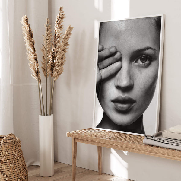 Porträt Poster – Schwarzweiß Kunstdruck – Stilvolle Einrichtung