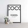 I DONT DO FASHION - Coco Chanel - White/Black