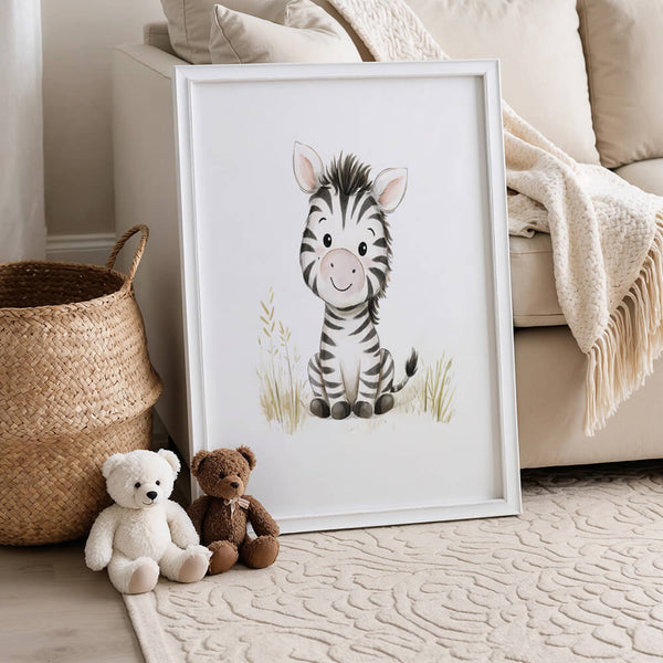 Babyzimmer Bilder – Zebra Poster – Kinderzimmer Ideen
