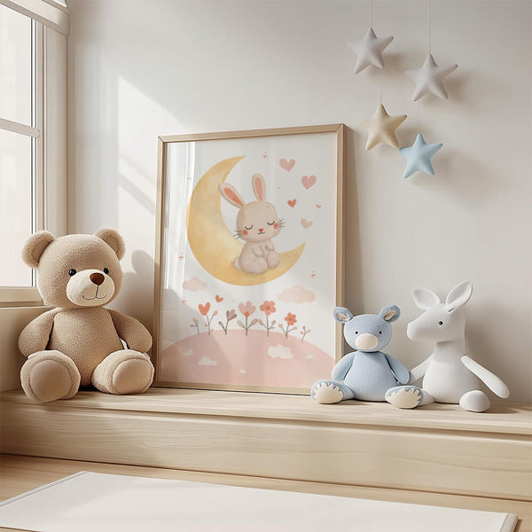 Babyzimmer Bilder – Hase Poster – Kinderzimmer Ideen