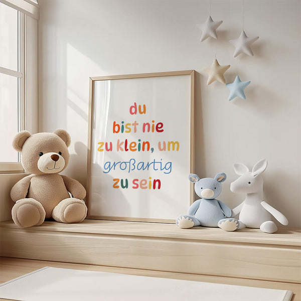 Kinderzimmer Ideen – Typografie Poster – Mädchenzimmer Deko