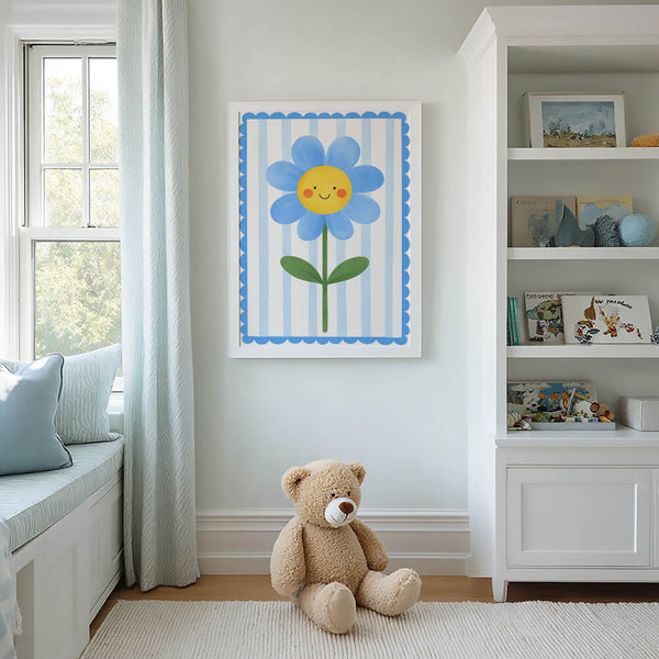 Kinderzimmer Inspiration – Blume Poster – Babyzimmer Deko