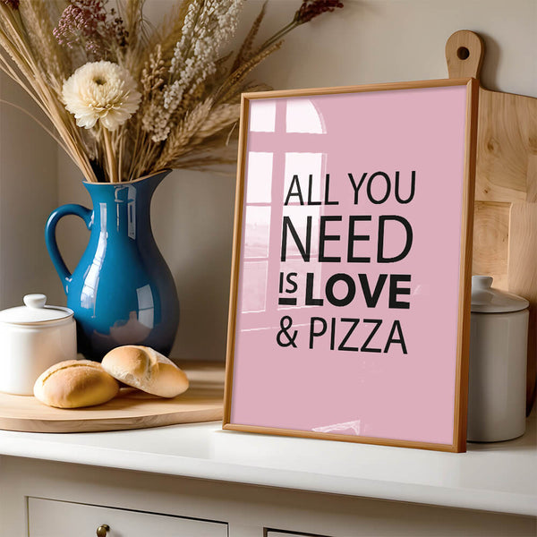 Küche Wandgestaltung – Pizza Poster – Küche Ideen