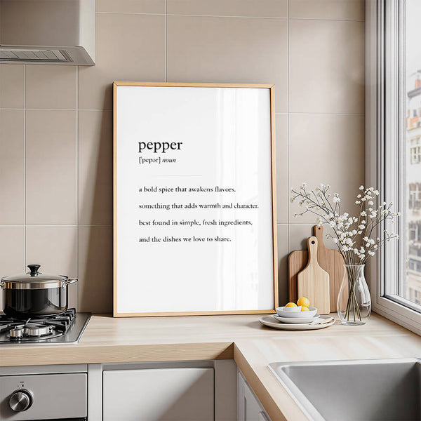 Küche Wandgestaltung – Pfeffer Poster – Küche einrichten