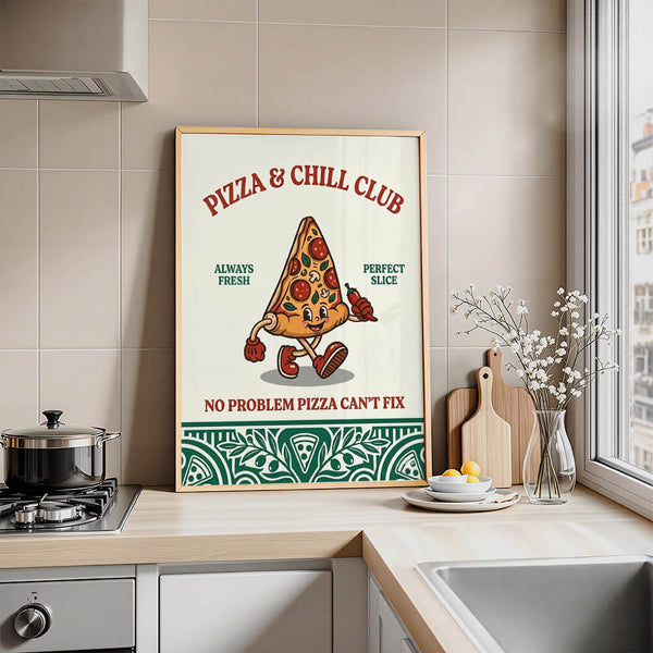 Küche Design – Pizza Poster – Küche Wandgestaltung