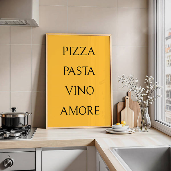 Küche Einrichtung – Pizza Poster – Küche Wandgestaltung