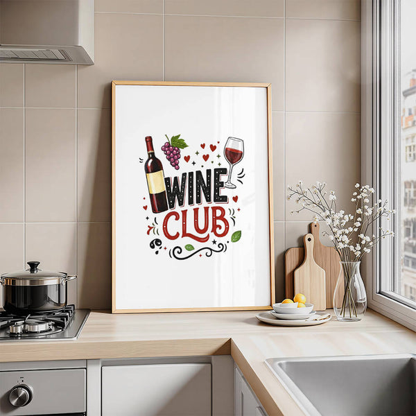 Küche Ideen – Wein Poster – Küche Wandgestaltung