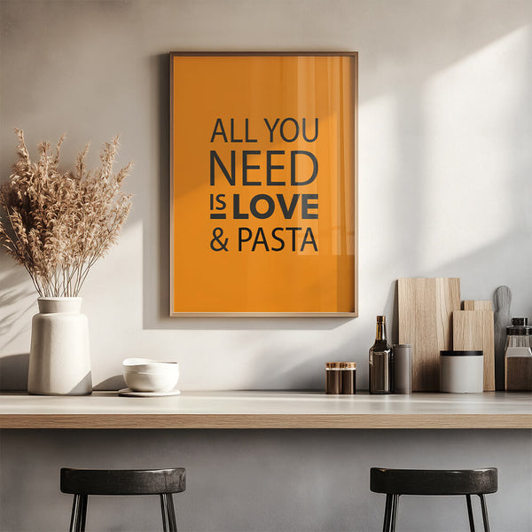 Küche Einrichtung – Pasta Poster – Küche Design