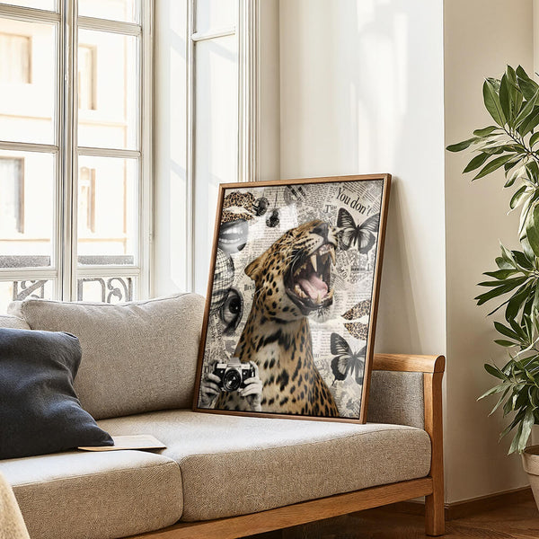 Leopard Poster – Feminine Wandkunst – Fashion Bild