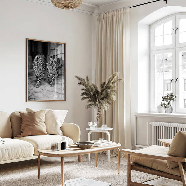 Leoparden Poster – Statement Wanddeko – Feminines Bild