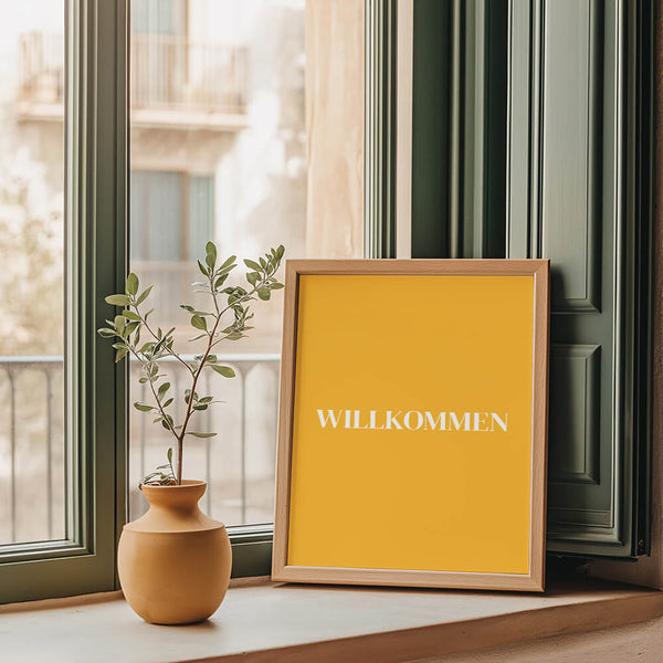 Eingangsbereich gestalten – Willkommen Poster – Flur Inspiration