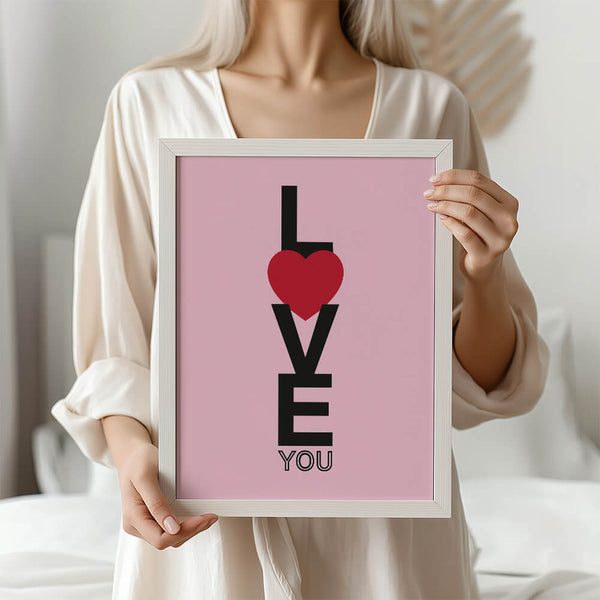Wohnzimmer Design – Love Poster – Schlafzimmer Dekoration