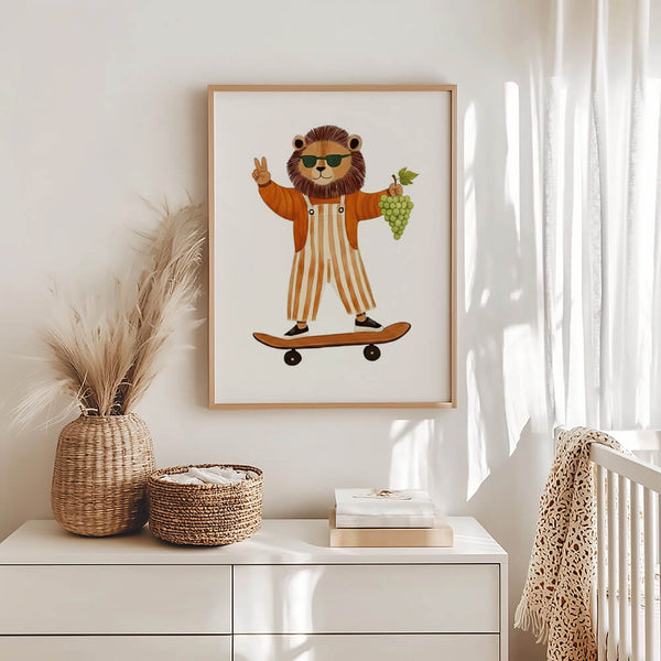 Babyzimmer Einrichtung – Löwen Bild – Spielzimmer Deko