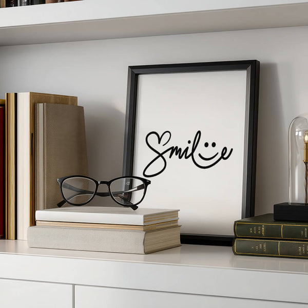 Wohnzimmer Ideen – Smile Poster – Eingang Design