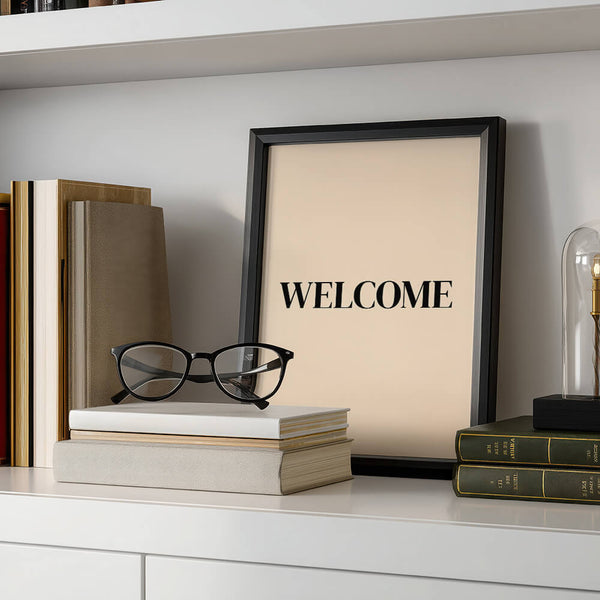 Flur einrichten – Welcome Poster – Eingangsbereich Deko