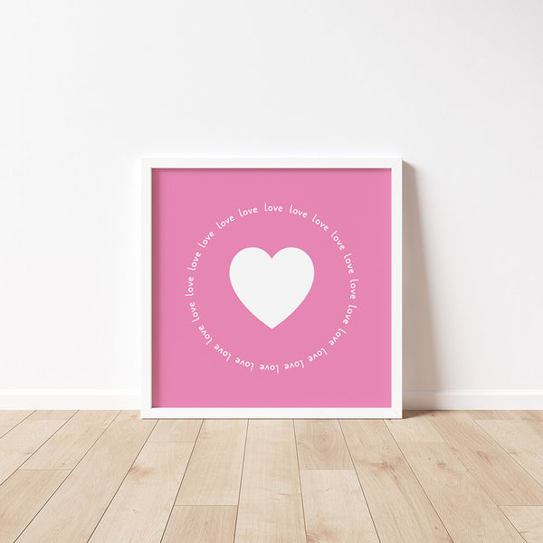 Herz Poster – Liebesposter – Romantisches Wandbild