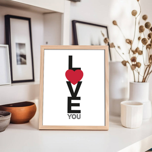 Wohnzimmer gestalten – Love Poster – Schlafzimmer Inspiration