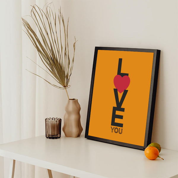 Flur Design – Love Poster – Schlafzimmer Ideen
