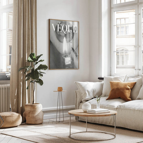 Mode Poster – Stilvolles Schwarz-Weiß Wandbild für Frauen