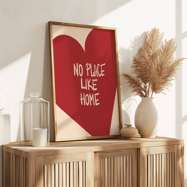 Zuhause Poster – Herzliches Motiv – Flur Deko