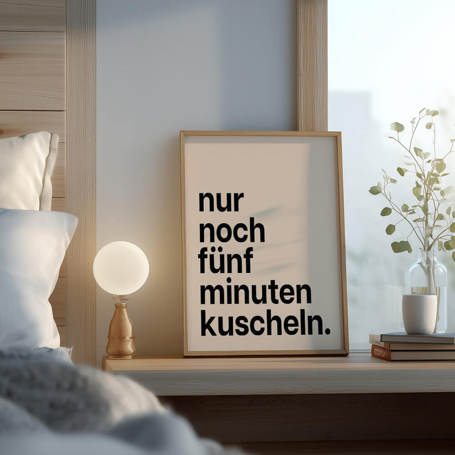 Für gemütliche Momente zu zweit – Romantisches Schlafzimmer Poster