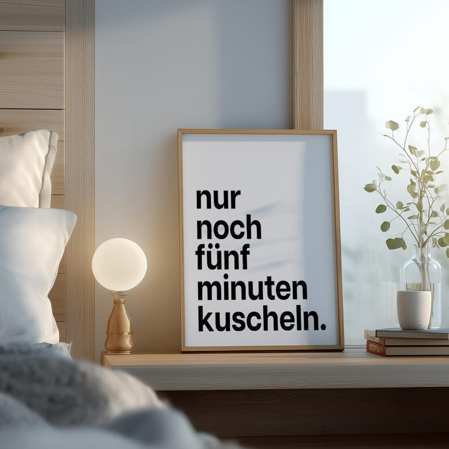 Für gemütliche Momente zu zweit – Romantisches Schlafzimmer Poster