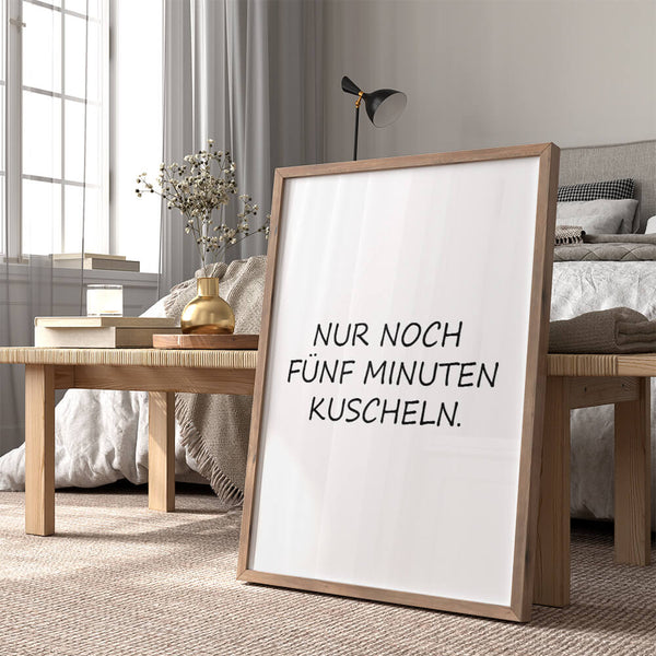 Schlafzimmer Poster – Kuscheln Bild – Schlafzimmer Dekoration