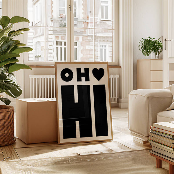 Hi Poster – Eingangsbereich Bild – Gruß Bild – Eingangsdeko