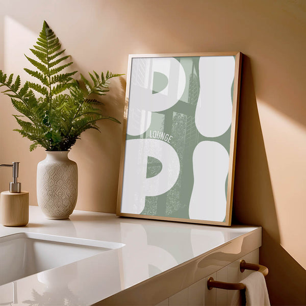 Badezimmer Poster – Pipi Lounge – Wc Deko