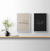 GOOD MORNING - Schlafzimmer Poster - Beige/Schwarz