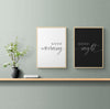 GOOD MORNING - Schlafzimmer Poster - Weiß/Schwarz